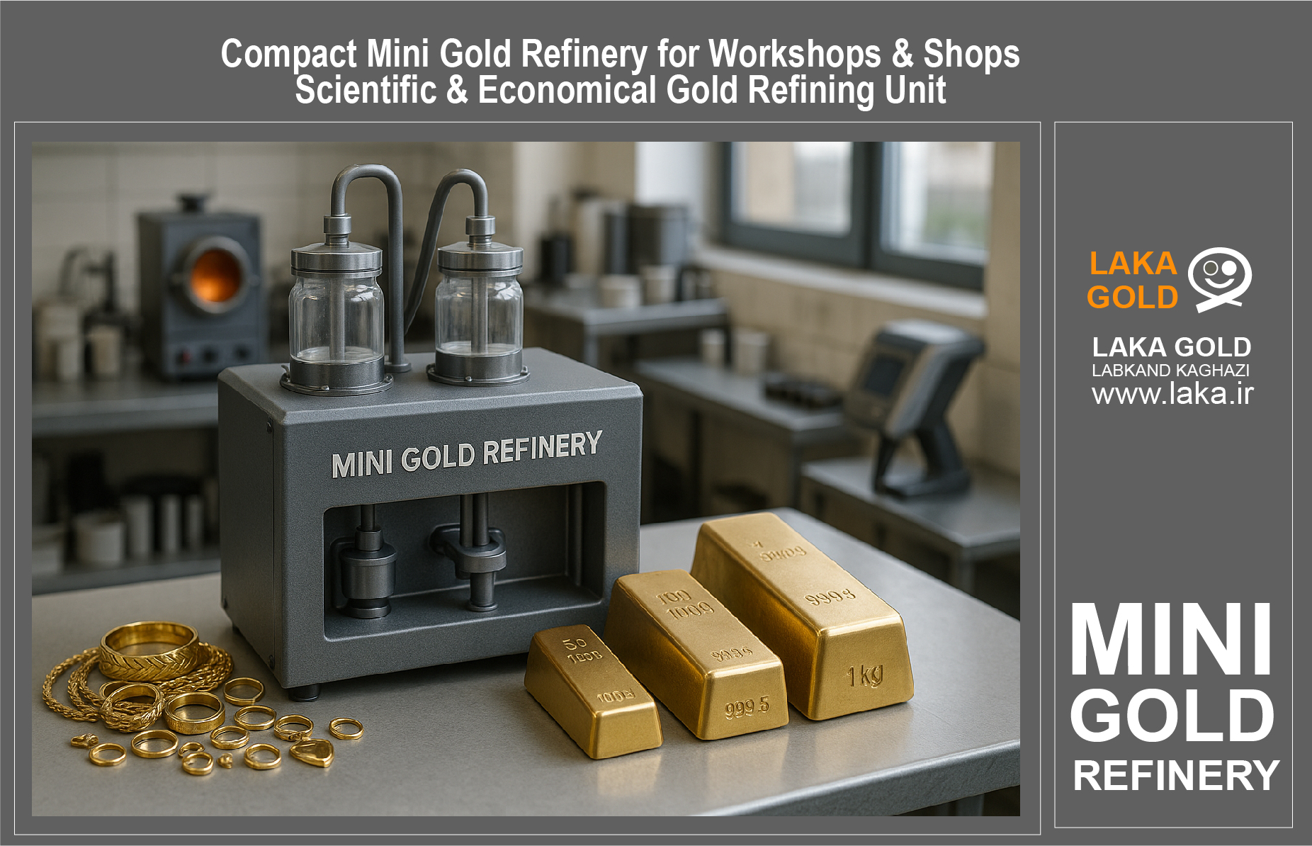  Compact Mini Gold Refinery for Workshops & Shops | Scientific & Economical Gold Refining Unit