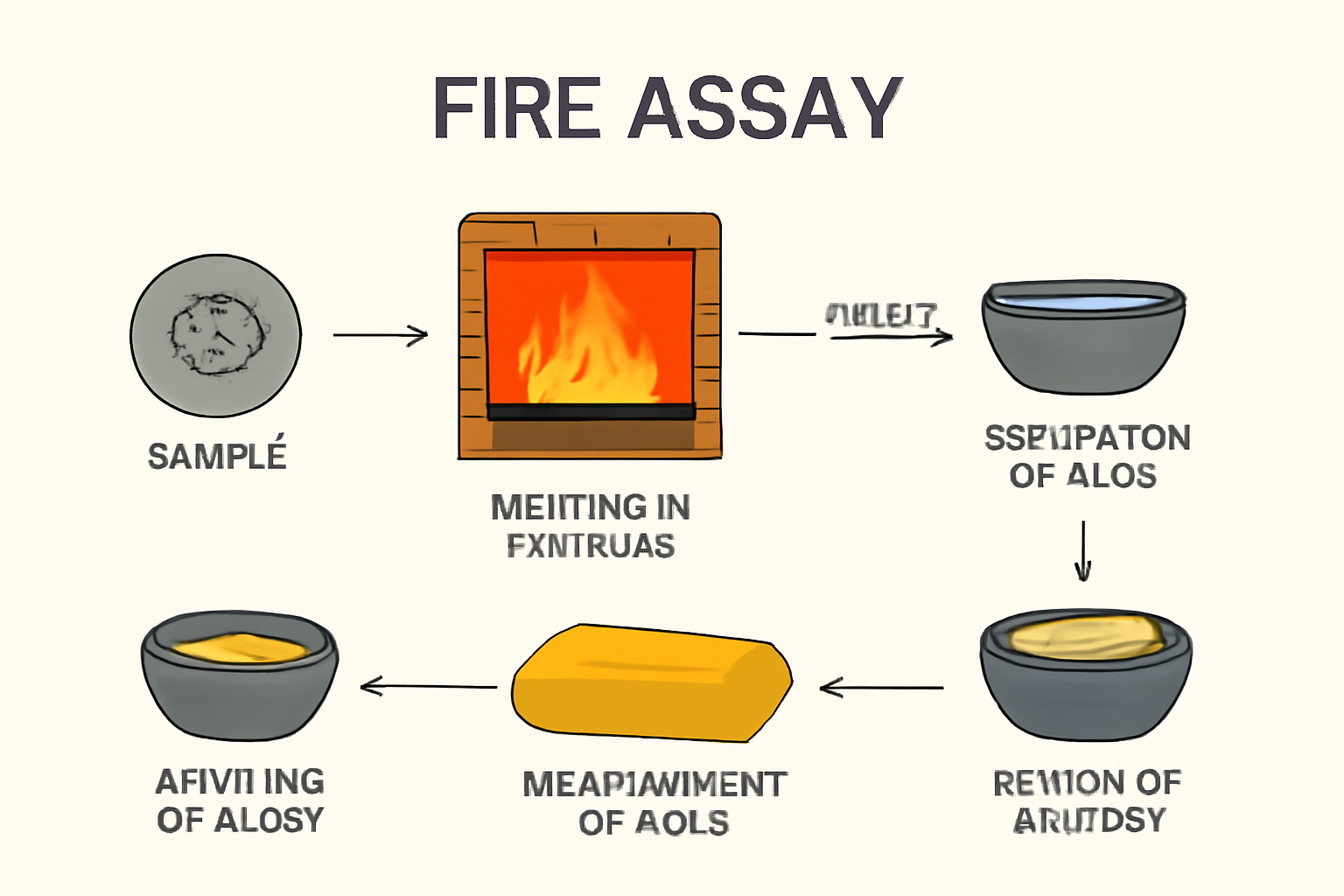 فایر اسی (Fire Assay): روش تجزیه کامل و بازیابی طلا و فلزات گرانبها