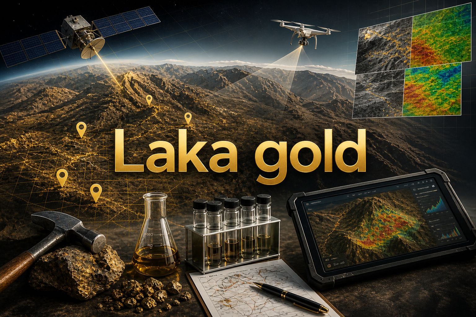 Remote sensing in gold exploration