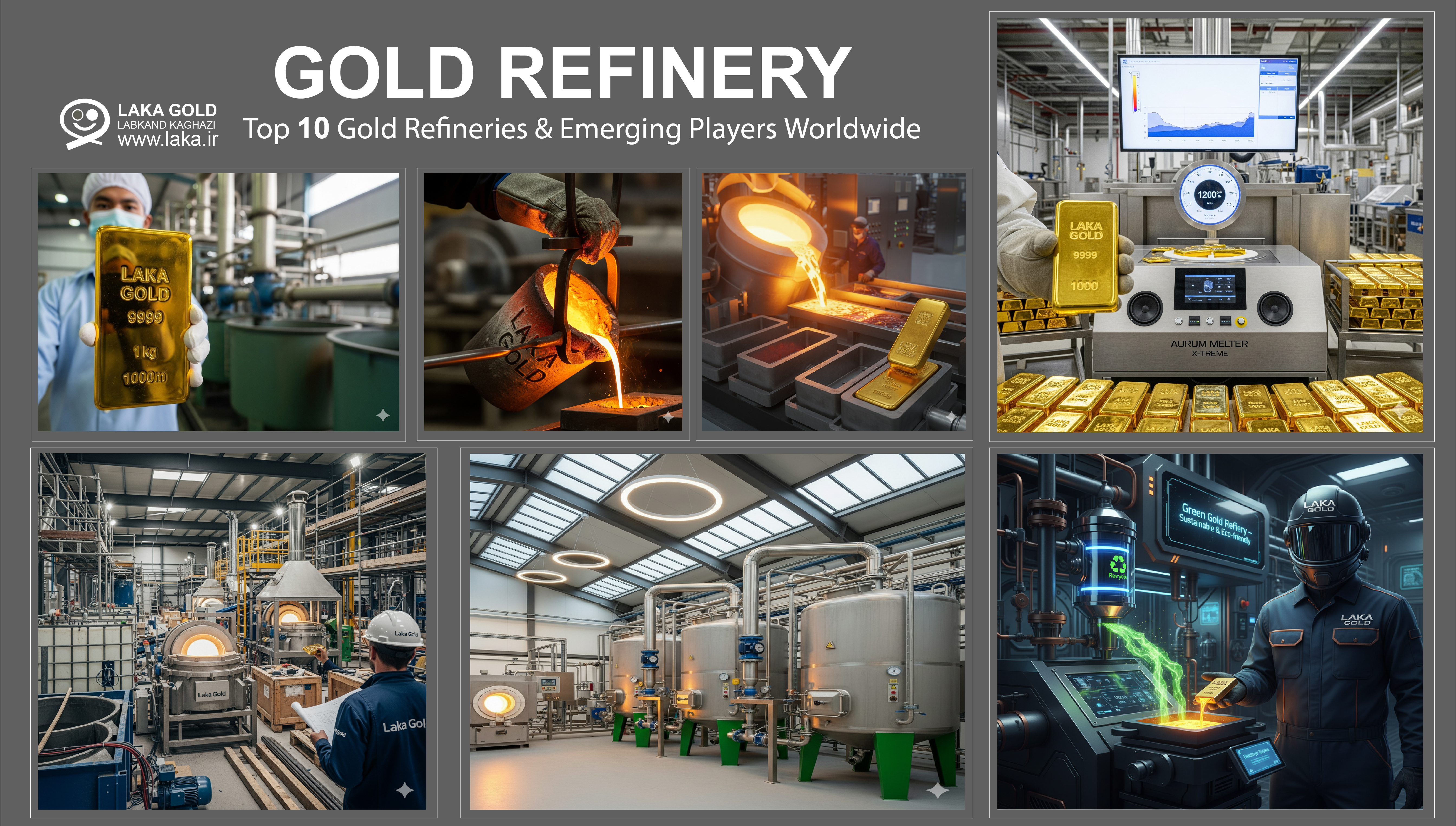 Top 10 Gold Refineries & Emerging Players Worldwide