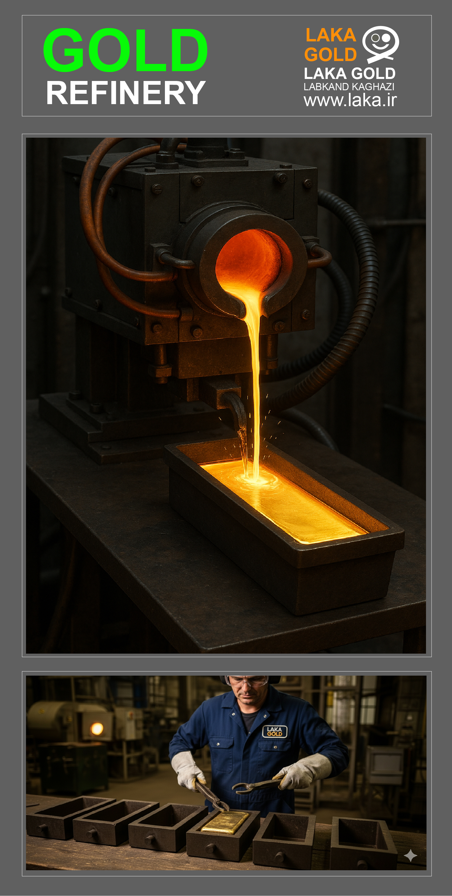 ریفاینری شمش طلا | Gold Bullion Refinery